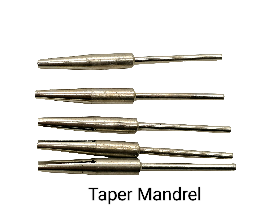 DIY,JEWELLERS PARALLEL/TAPER SPLIT SPINDLE EMERY/SAND PAPER MANDREL POLISHING