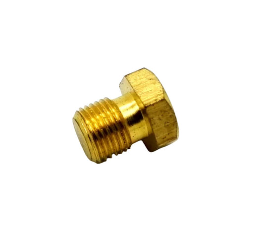 Brass1/8 bsp male thread stop plug for fluid and air line